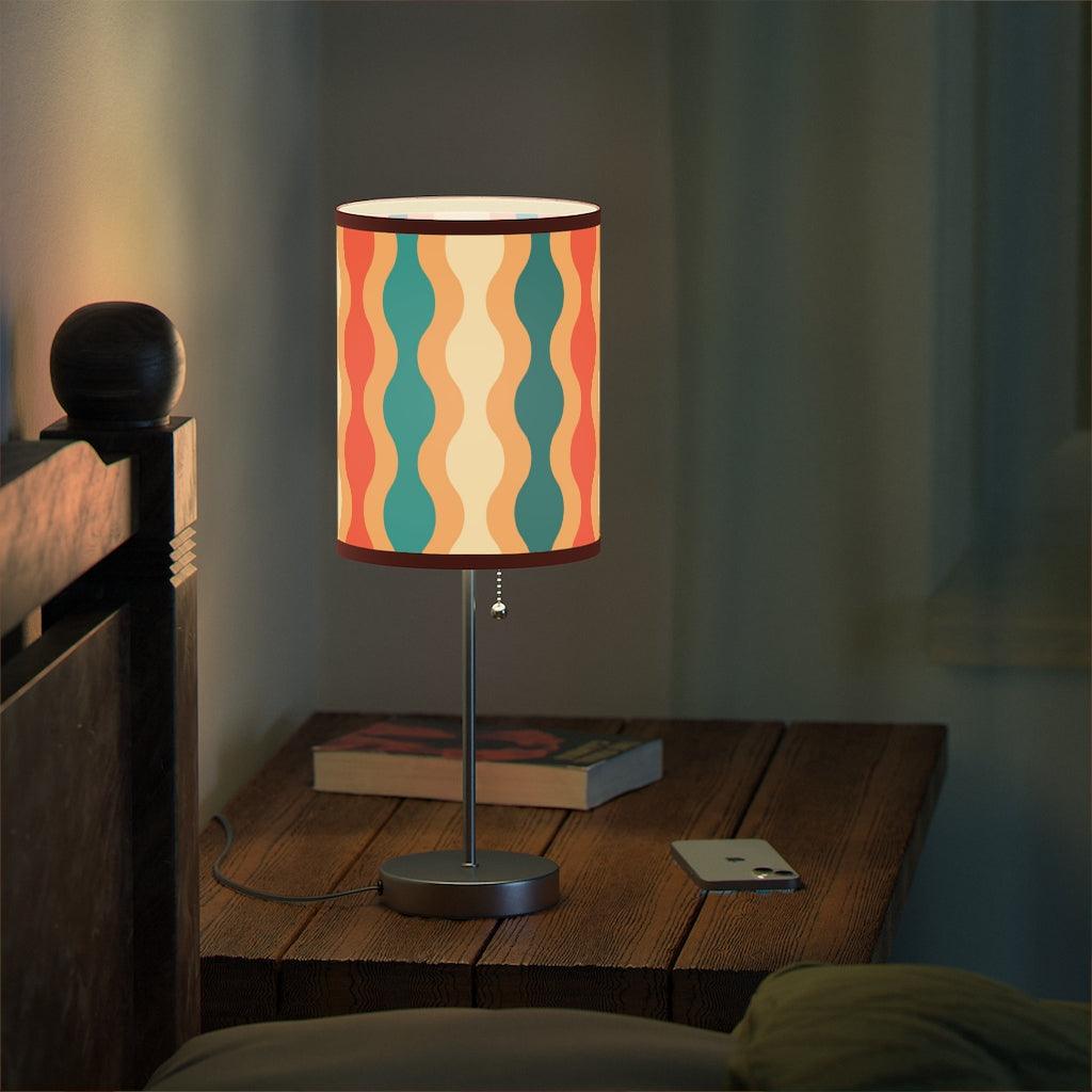 Groovy Waves Retro MCM Multicolor Tabletop Lamp | lovevisionkarma.com