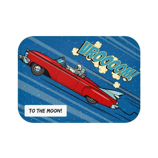 "Stonks" Male Comic Pop Art Funny Bath Mat | lovevisionkarma.com