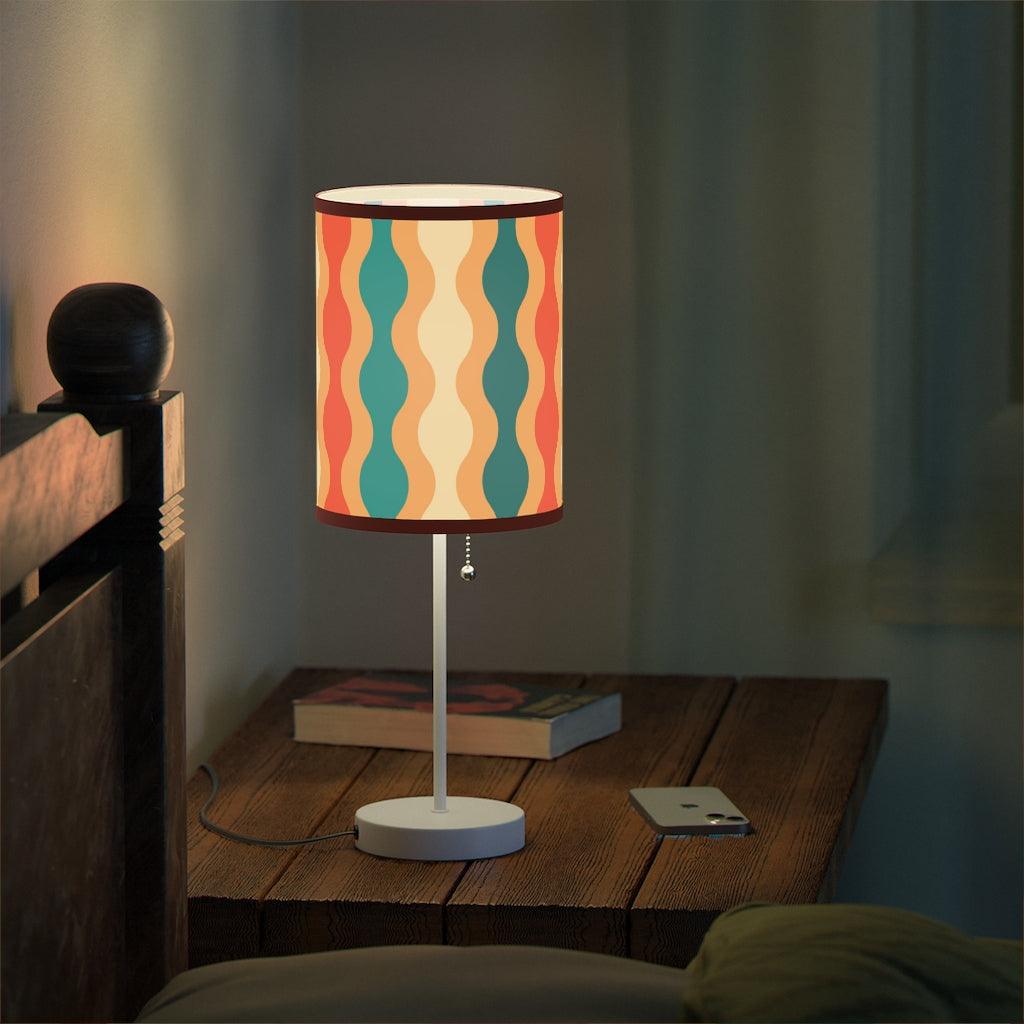 Groovy Waves Retro MCM Multicolor Tabletop Lamp | lovevisionkarma.com