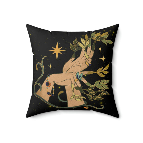 Boho Forest Nymph Celestial Mystic Throw Pillow | lovevisionkarma.com